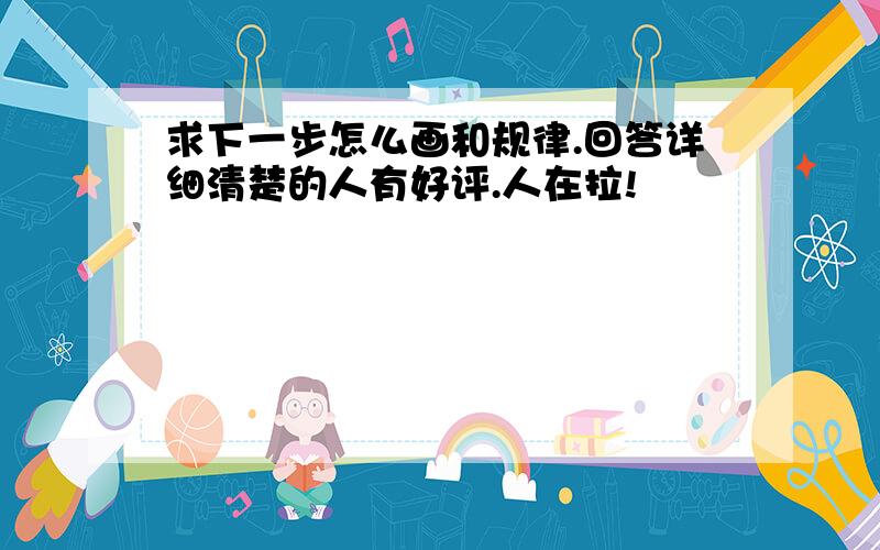 求下一步怎么画和规律.回答详细清楚的人有好评.人在拉!