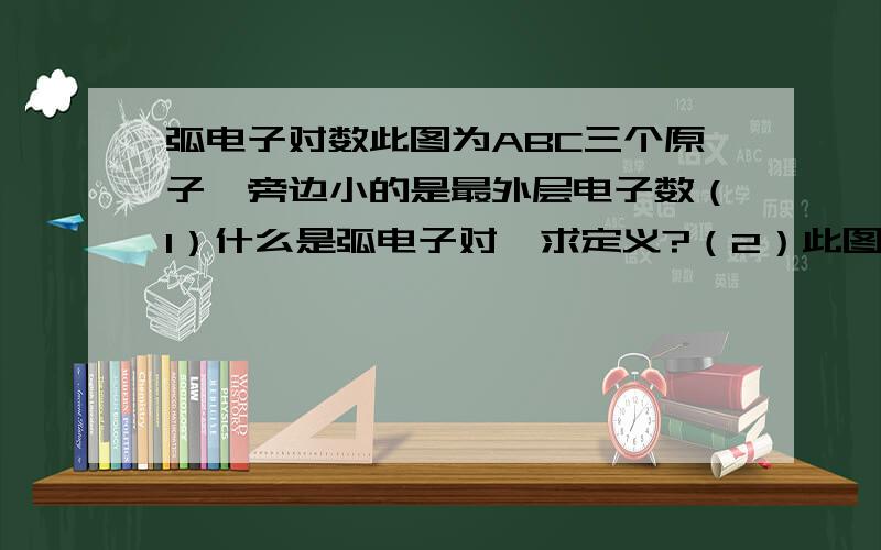 弧电子对数此图为ABC三个原子,旁边小的是最外层电子数（1）什么是弧电子对,求定义?（2）此图有几个弧电子对? 