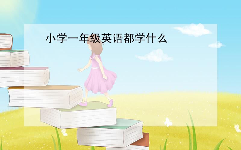 小学一年级英语都学什么