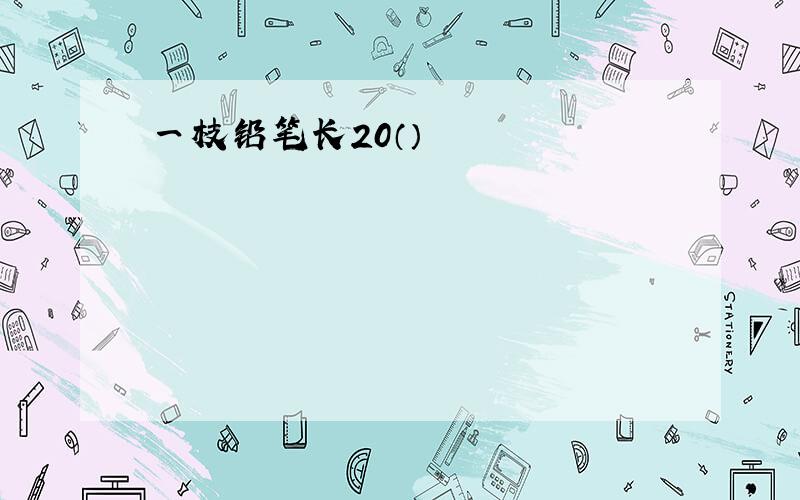 一枝铅笔长20（）