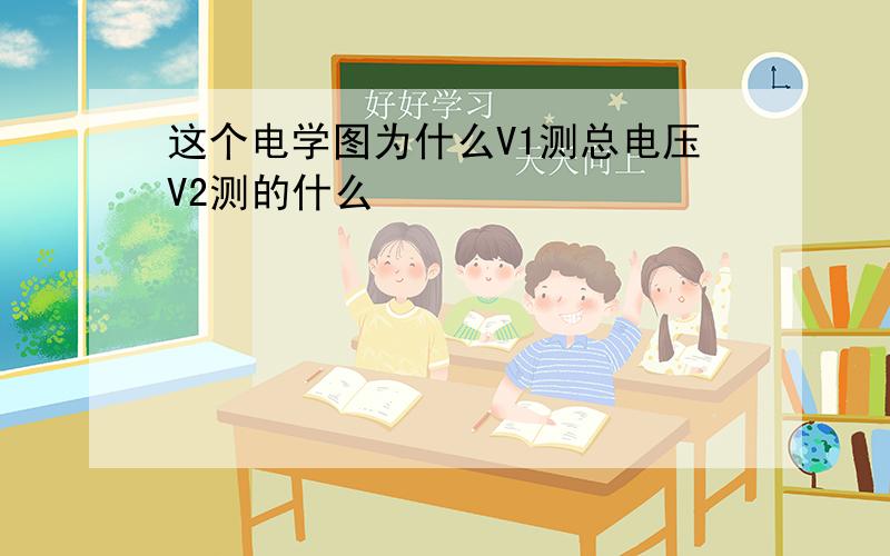 这个电学图为什么V1测总电压V2测的什么