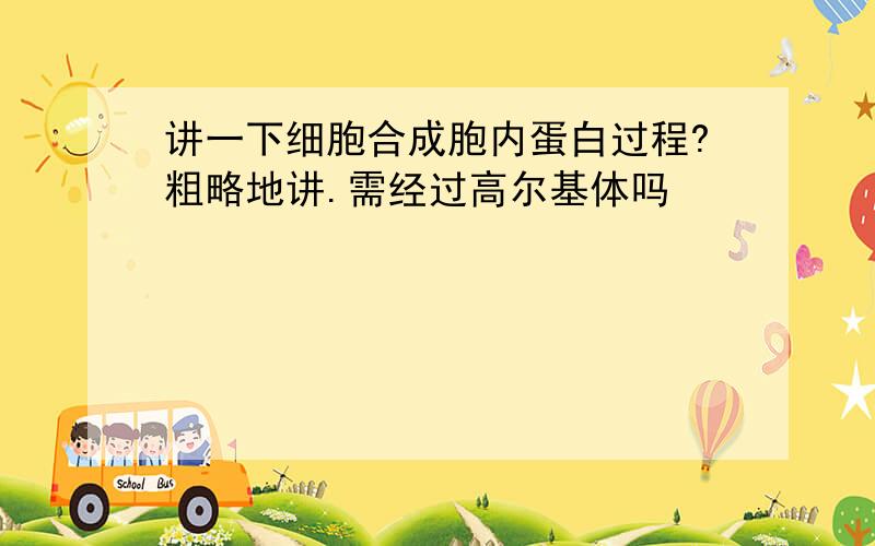 讲一下细胞合成胞内蛋白过程?粗略地讲.需经过高尔基体吗