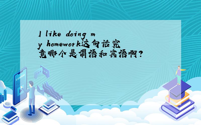 I like doing my homework这句话究竟哪个是谓语和宾语啊?