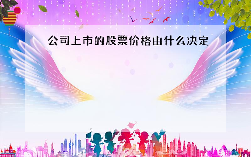 公司上市的股票价格由什么决定