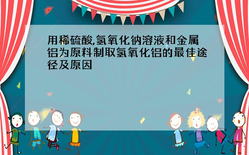 用稀硫酸,氢氧化钠溶液和金属铝为原料制取氢氧化铝的最佳途径及原因