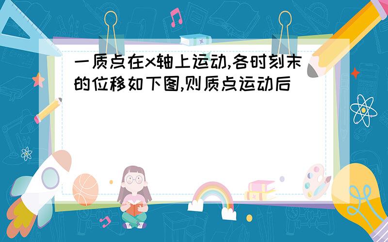 一质点在x轴上运动,各时刻末的位移如下图,则质点运动后