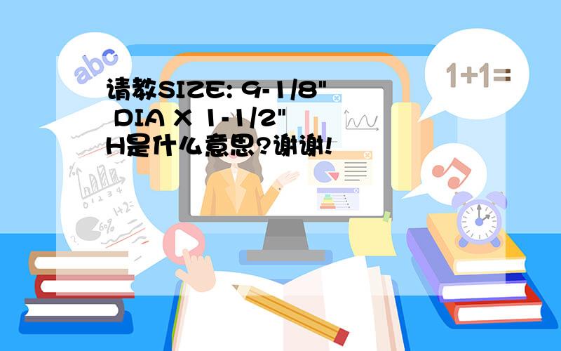 请教SIZE: 9-1/8