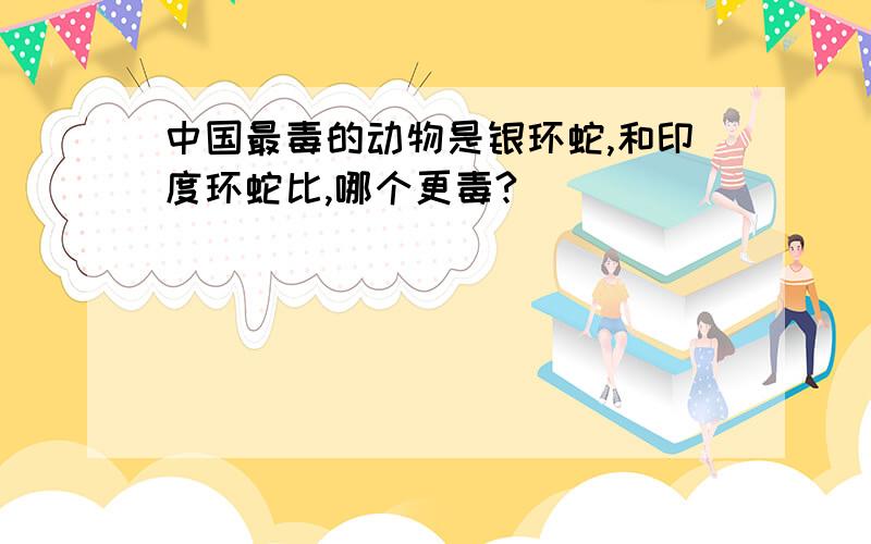 中国最毒的动物是银环蛇,和印度环蛇比,哪个更毒?