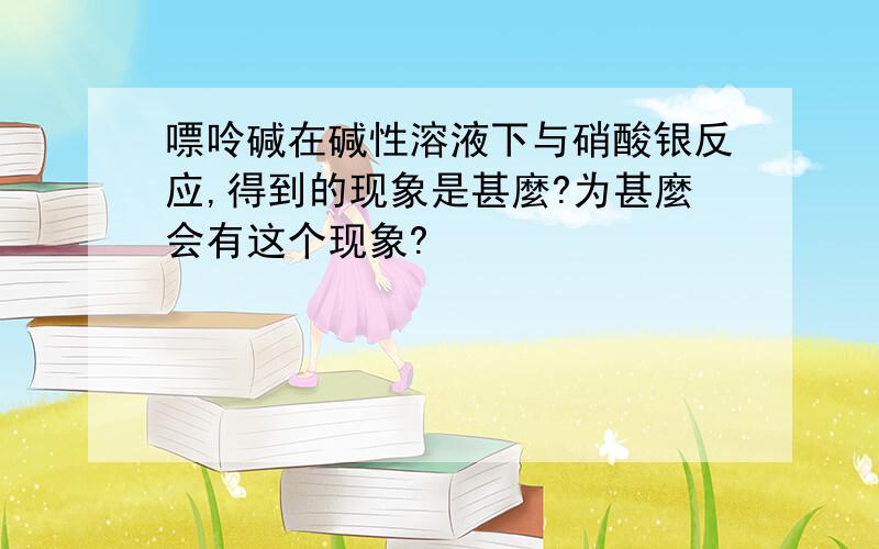 嘌呤碱在碱性溶液下与硝酸银反应,得到的现象是甚麼?为甚麼会有这个现象?