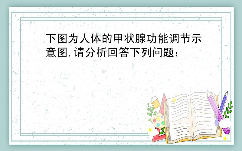 下图为人体的甲状腺功能调节示意图,请分析回答下列问题：