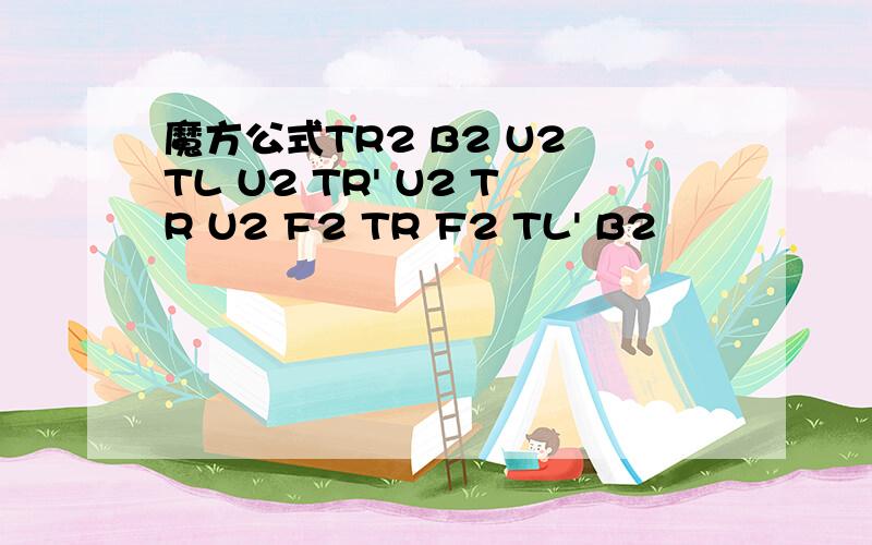 魔方公式TR2 B2 U2 TL U2 TR' U2 TR U2 F2 TR F2 TL' B2