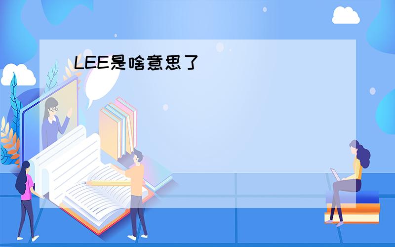 LEE是啥意思了