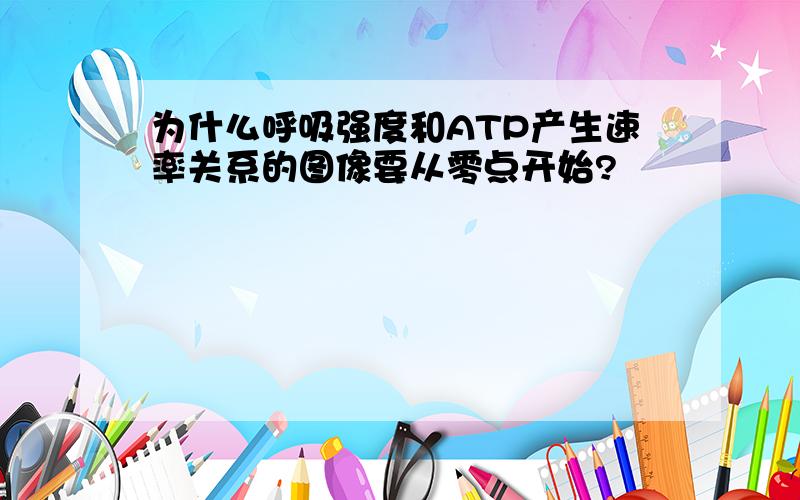 为什么呼吸强度和ATP产生速率关系的图像要从零点开始?