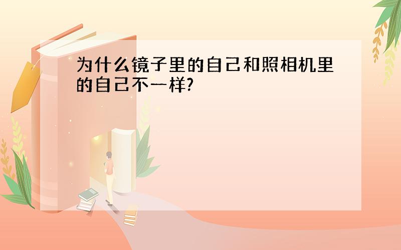 为什么镜子里的自己和照相机里的自己不一样?