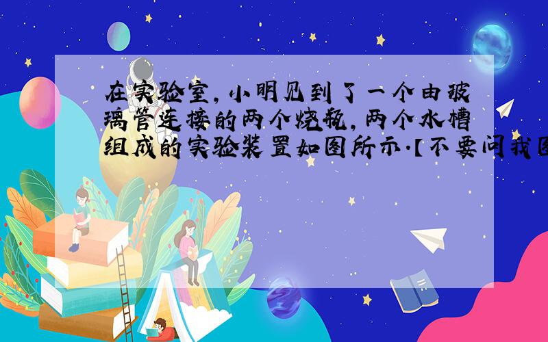 在实验室,小明见到了一个由玻璃管连接的两个烧瓶,两个水槽组成的实验装置如图所示.【不要问我图在哪= =】老师告诉小明,甲