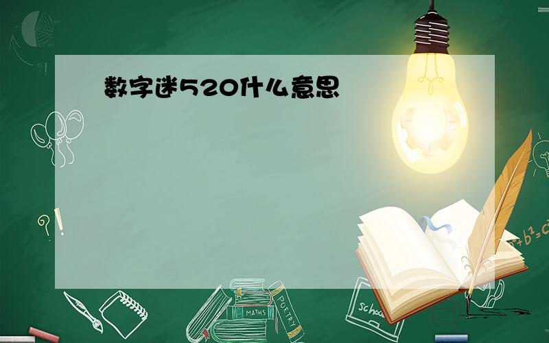 数字迷520什么意思