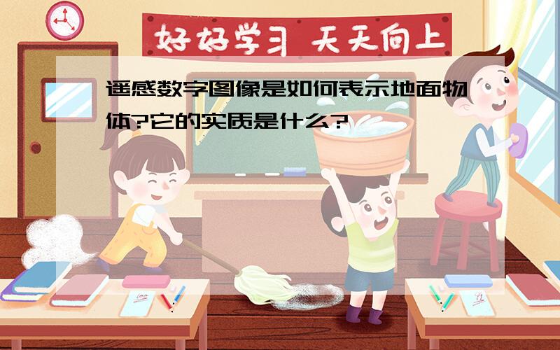 遥感数字图像是如何表示地面物体?它的实质是什么?