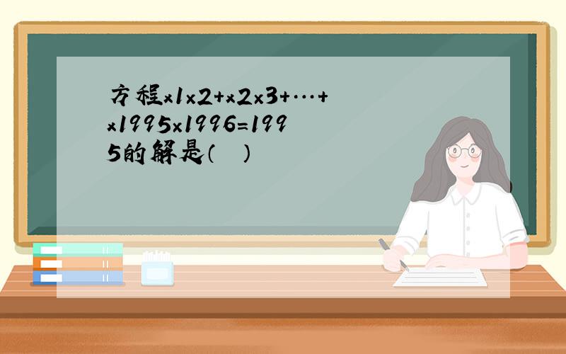 方程x1×2+x2×3+…+x1995×1996＝1995的解是（　　）