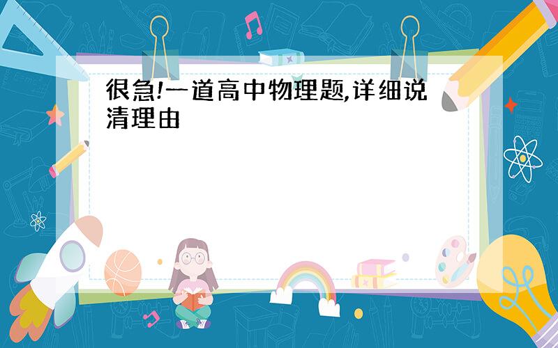 很急!一道高中物理题,详细说清理由