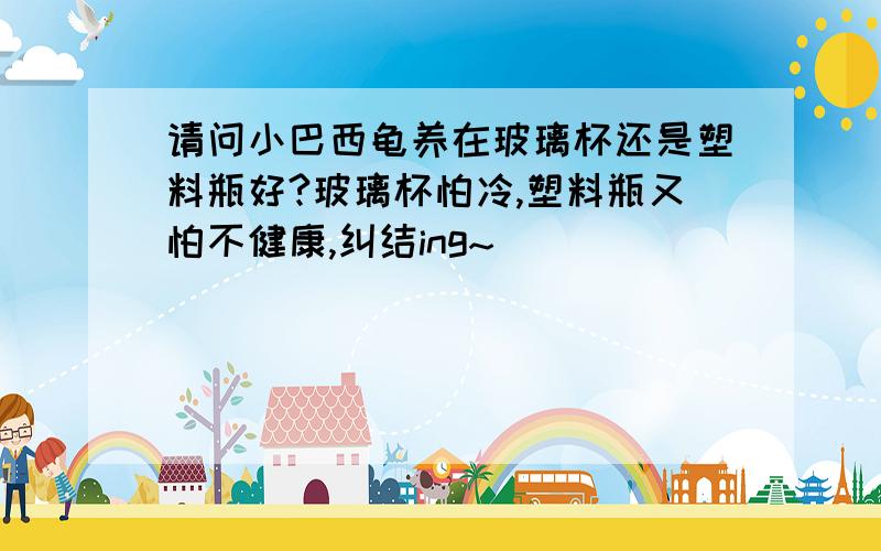 请问小巴西龟养在玻璃杯还是塑料瓶好?玻璃杯怕冷,塑料瓶又怕不健康,纠结ing~