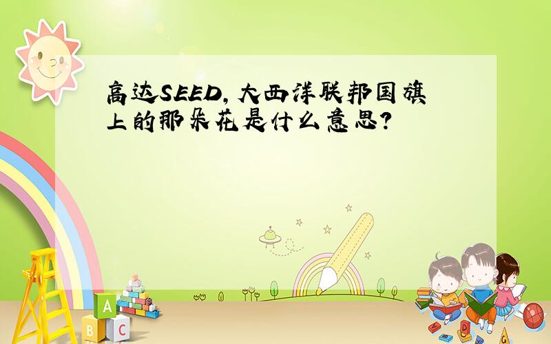 高达SEED,大西洋联邦国旗上的那朵花是什么意思?