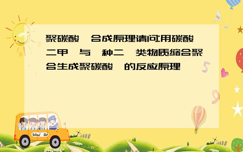 聚碳酸酯合成原理请问:用碳酸二甲酯与一种二酚类物质缩合聚合生成聚碳酸酯的反应原理