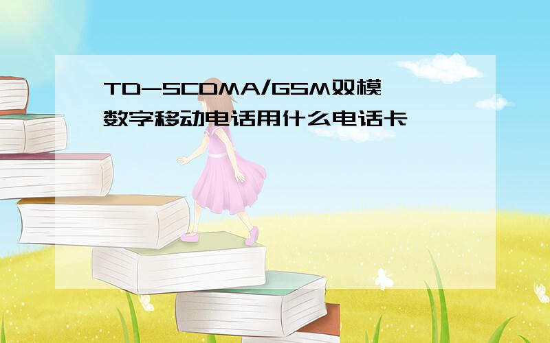 TD-SCDMA/GSM双模数字移动电话用什么电话卡