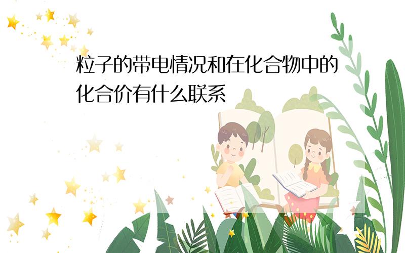 粒子的带电情况和在化合物中的化合价有什么联系