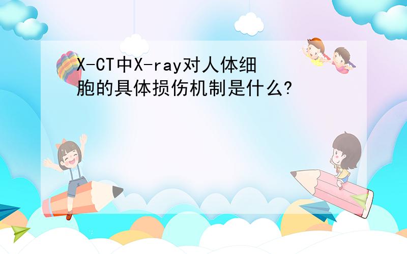 X-CT中X-ray对人体细胞的具体损伤机制是什么?