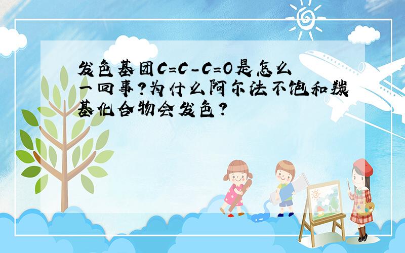 发色基团C=C-C=O是怎么一回事?为什么阿尔法不饱和羰基化合物会发色?