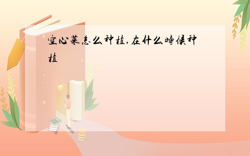 空心菜怎么种植,在什么时候种植