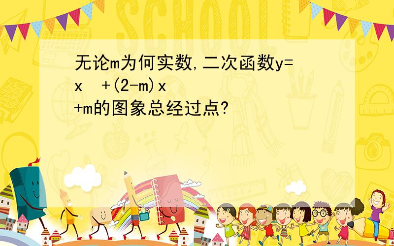 无论m为何实数,二次函数y=x²+(2-m)x+m的图象总经过点?