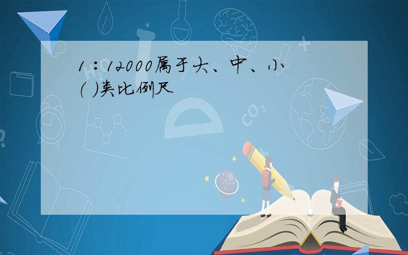 1∶12000属于大、中、小（ ）类比例尺