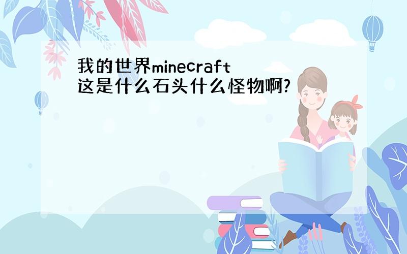 我的世界minecraft 这是什么石头什么怪物啊?