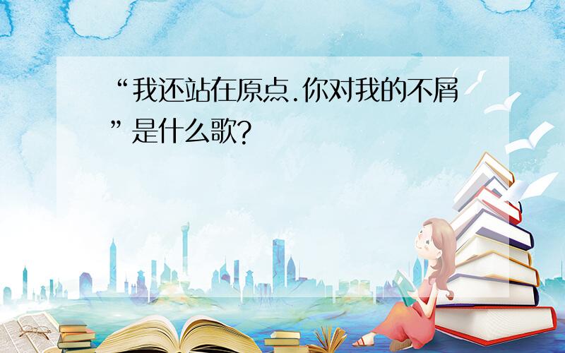 “我还站在原点.你对我的不屑”是什么歌?