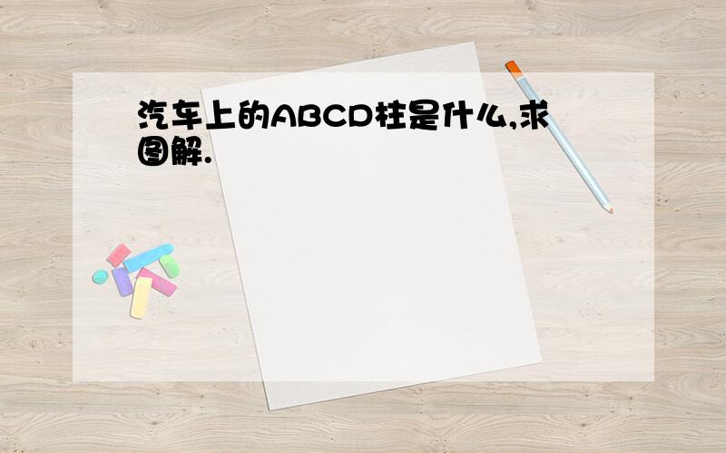 汽车上的ABCD柱是什么,求图解.