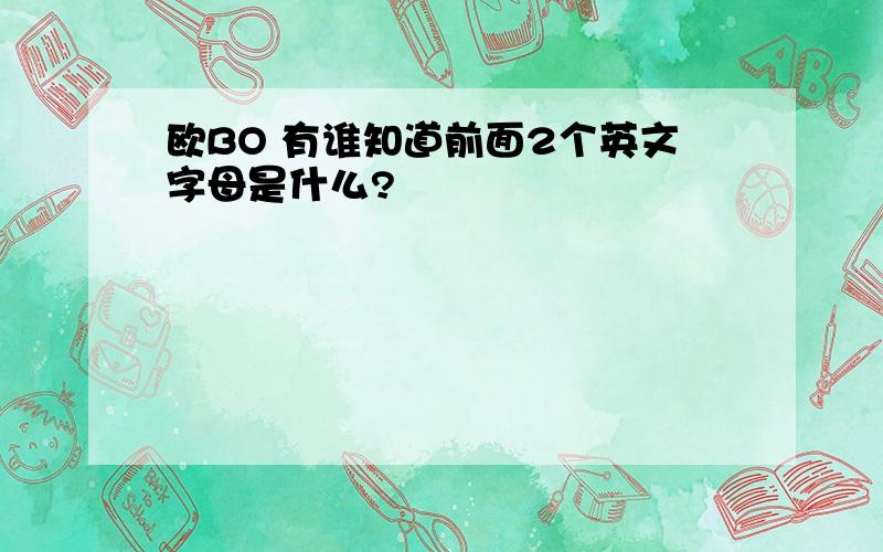 欧BO 有谁知道前面2个英文字母是什么?