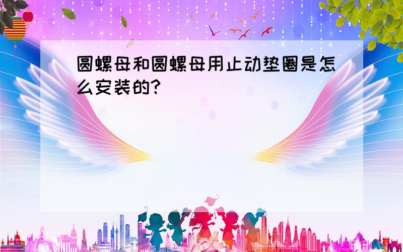 圆螺母和圆螺母用止动垫圈是怎么安装的?