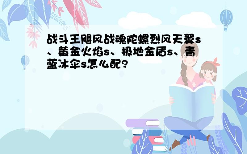 战斗王飓风战魂陀螺烈风天翼s、黄金火焰s、极地金盾s、青蓝冰伞s怎么配?