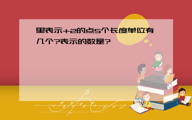 里表示+2的点5个长度单位有几个?表示的数是?