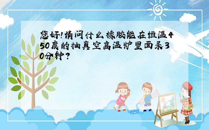 您好!请问什么橡胶能在恒温450度的抽真空高温炉里面呆30分钟?