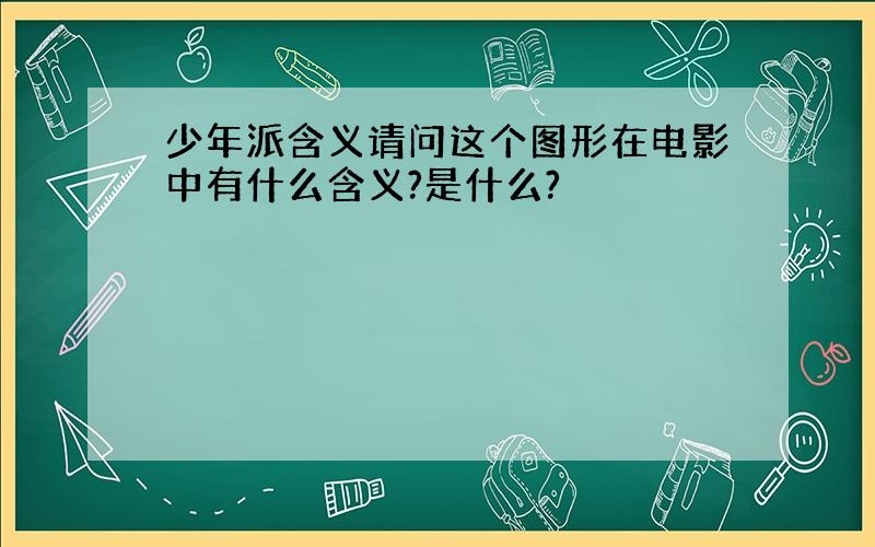 少年派含义请问这个图形在电影中有什么含义?是什么?