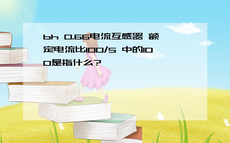 bh 0.66电流互感器 额定电流比100/5 中的100是指什么?