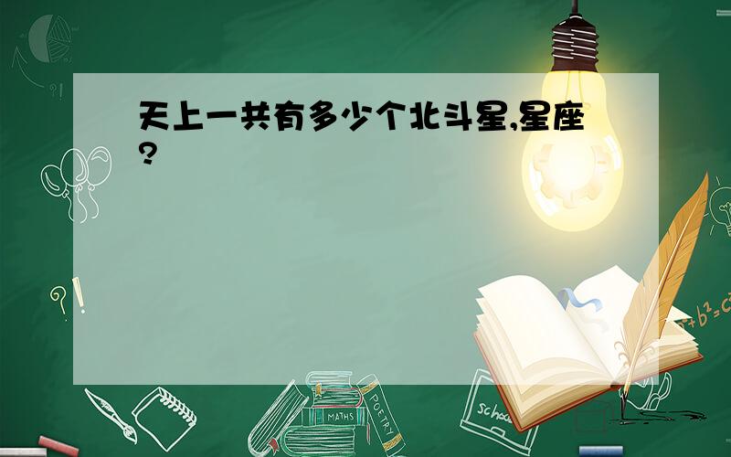 天上一共有多少个北斗星,星座?