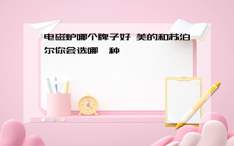 电磁炉哪个牌子好 美的和苏泊尔你会选哪一种