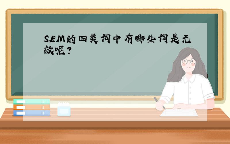 SEM的四类词中有哪些词是无效呢?