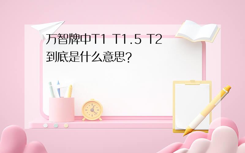 万智牌中T1 T1.5 T2到底是什么意思?