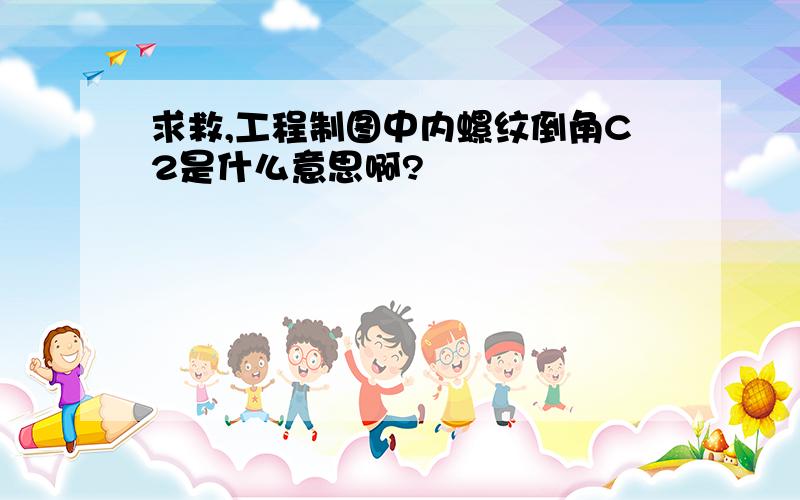 求救,工程制图中内螺纹倒角C2是什么意思啊?