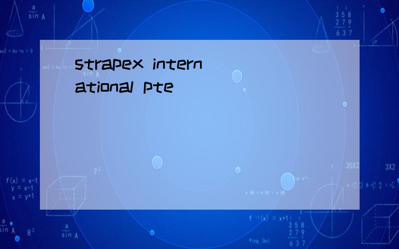 strapex international pte