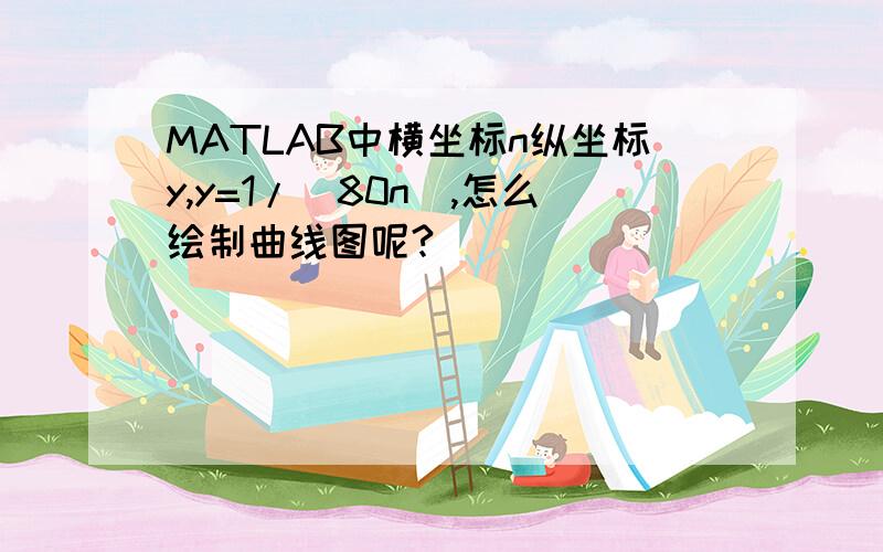 MATLAB中横坐标n纵坐标y,y=1/（80n）,怎么绘制曲线图呢?